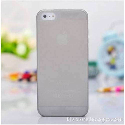 Clear Matte Plastic Ultra-thin Case for iPhone 5, 0.3mm